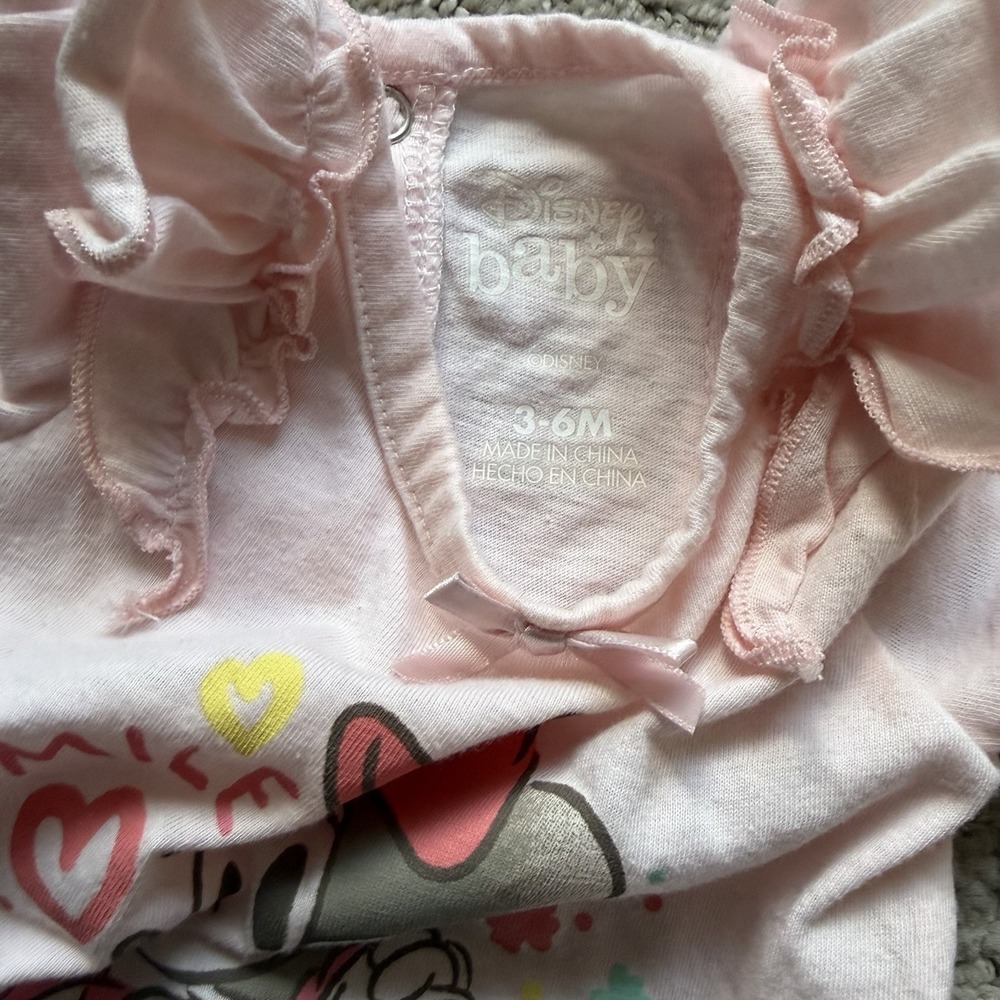 Disney Baby Girls Minnie Mouse Lot Of 5 Size‎ 3-6M Pink Blue Dress Bodysuits - Picture 8 of 13